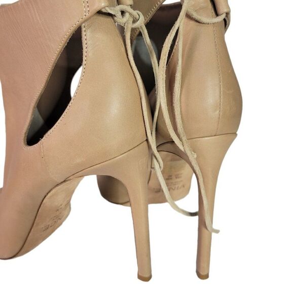 Vince Tan Open Toe Ankle Booties (Size 10M) - Picture 9 of 12